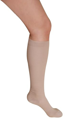 Hydas Stützstrumpf zur Thrombose Vorbeugung beige Größe 36-38 Doppelpack