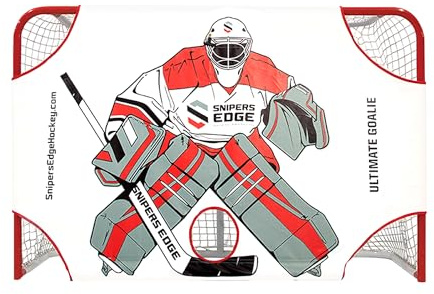 Snipers Edge Hockey Ultimate Goalie Shooter Tutor – Fits Inside Goal, Durable Impact-Resistant Vinyl, Enhances Shooting Accuracy, Ideal for Training & Practice, Dryland Hockey Accessories