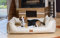 tierlando Maddox Komfort Hundebett Hundesofa Kunstleder S - XXL Größe: MN4-LL 100cm | Farbe: 05 Creme Beige