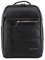 PIQUADRO Cary Zaino in pelle porta PC 14 a due scomparti, Nero