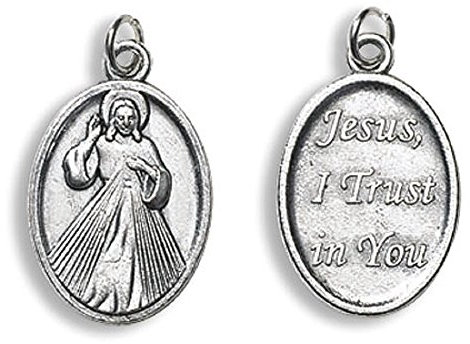 Divine Mercy, Jesus Vertrauen in Sie Hingabe Medaille, 2,5 cm H, 50 Stück.