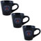 PSG 173PSG504EXP Set de 3 Tasses à café Mixte Enfant, Noir, 3 Unité (Lot de 1)