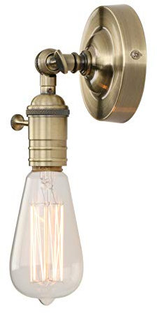 Phansthy Vintage Wandleuchte Wandlampe Wandbeleuchtung Industrie Wandleuchten Loft-Wandbeleuchte Küchenwandleuchte Spiegeleuchte Badezimmerleuchte (Bronze Farbe)