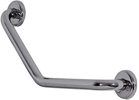 CORRIMANO A 45° CURVO IN ACCIAIO INOX CM.30x30