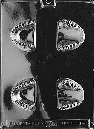 Grandmama's Goodies J041 Form für Falsche Zähne, Schokolade, Süßigkeiten, Seife, mit exklusiver Anleitung (evtl. nicht in deutscher Sprache)