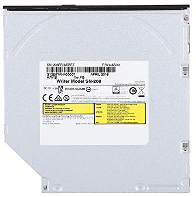 Tosuny Masterizzatore DVD incorporato Masterizzatore DVD Unità ottica interna Lettore CD/DVD/VCD Lettore per notebook portatile, Installazione senza unità