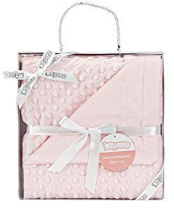 Manta para bebés, 0.80 x 1.10 m Manta para recién Nacidos Mantitas para Bebes Suave y Confortable Cálida niña y niño Mantas para Todas Las Estaciones (Rosa)