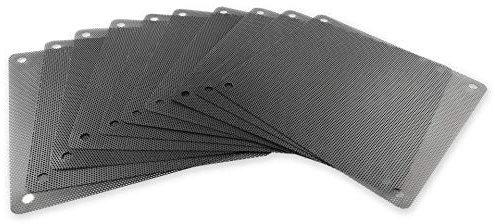 Silverbead Staubfilter für PC Lüfter 140x140mm [10 Stück] PVC Staubdicht Gehäuse | Computer Case Dust Staub Schmutz Filter für Gehäuselüfter Fan Cover Mesh Lüfterabdeckung Filtermatte Netz Kühler