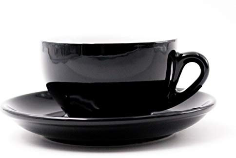 Nuova Point Cappuccinotasse PALERMO schwarz 200 ml - 6 Tassen