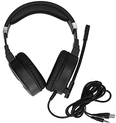 Annadue Casque de Jeu Filaire, Son Surround 7.1, Casque de Jeu Supra-auriculaire avec Micro à Réduction de Bruit à LED, pour/pour One/pour PS3 / pour 360 / pour N-Switch
