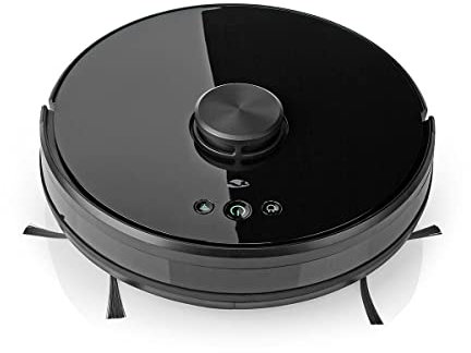 Nedis SmartLife - WLAN Roboter-Staubsauger - 3-in-1-Saug- und Wischroboter - Mehrere Reinigungsmodi - Integriert SmartLife App - Kompatibel mit Amazon Alexa & Google Home WIFIVCL001CBK Schwarz