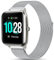 Harikiri Metall Armband mit Fitpolo H205L,19mm Ersatzarmband für GRV FC1,Hama 5910/4900,LETSACTIV ID205U,Vowtop ID205U,Veryfitpro 205/205L/205U/205G,Umidigi Uwatch3,Yamay fitness SW020/SW021/SW023