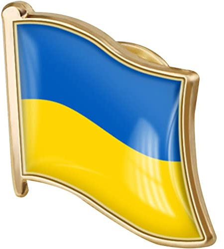 Lipfer Ukraine Flagge Brosche Ukrainische Abzeichen Pins National Country Flag -Button -lampel -pin