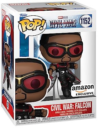Funko POP! Marvel: Civil War Build A Scene - Falcon - Captain America 3 - Amazon Exclusive - Collectable Vinyl Figure - Gift Idea - Official Merchandise - Toys for Kids & Adults - Movies Fans