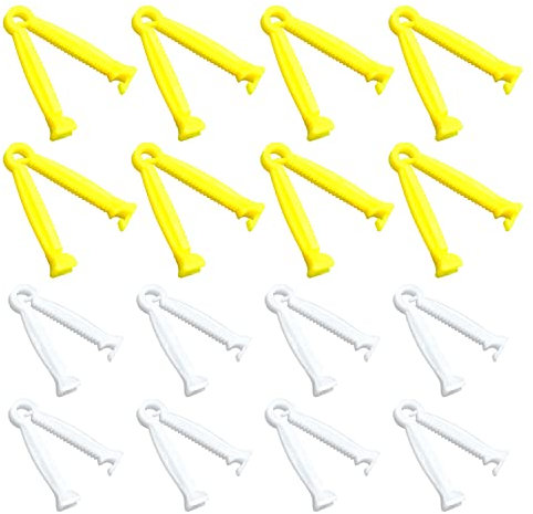 MABAHON Lot de 16 clips de cordon ombilical jetables pour petit animal de compagnie - En plastique - Pour petits animaux, chatons, chiots, agneaux, porcelets