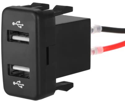 Nicoone Cargador de Coche Con Doble Puerto USB 12V Para Toyota - Adaptador de Enchufe
