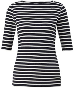 comma Damen 60.2.61.12.130.2128746 T-Shirt, 59G4 blau, 36