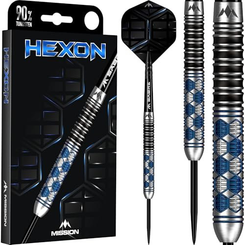 Mission Hexon Blue 90% - Steeldarts 23 Gramm