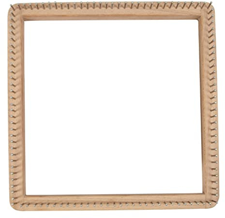Telar cuadrado de tejer, tabla de tejer de madera, tablero de tejer hecho a mano para hacer esteras, bufandas, sombreros, guantes, bufandas, chales, calcetines, accesorios de punto, regalo para
