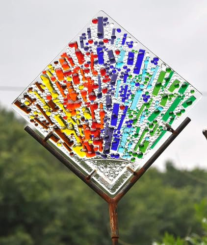 Gartendeko Sonnenfänger Gartenstecker Stele Glasdesign Point 20