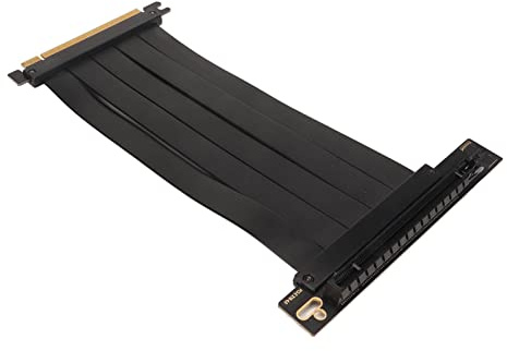 ciciglow PCIE 4.0 Riser Kabel, Flexible 90 ° PCI Express 4.0 Verlängerung Kabel Unterstützung X16 X8 X4 X1 für PC Grafikkarten (20cm)