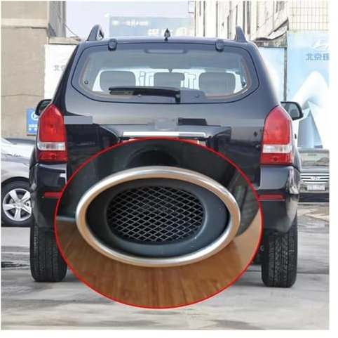Auspuffblende Auto Auspuff-Schalldämpfer-Spitze Für Kia Für Sportage 2011–2019 Endrohr-Endrohr-Finisher, Endverkleidung, Schalldämpfer-Spitzenabdeckung Schalldampf Endrohr (Farbe : Silver A)