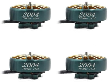2004 Plus 1800kv 2500kv 3000kv 3-6S Lipo Brushless Motor 2.5mm Shaft 12N14P Suitable for FPV 3.5-5 Inch Traversing Drone (4pcs 2004 1800kv)