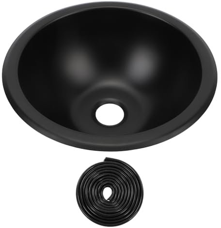 Wohnmobil-Spüle, 9 Zoll X 4 Zoll Edelstahl-Einzelbecken-Küchenspüle mit 40 Mm Abflussloch, Unterbau-Barspüle für Wohnmobil, Wohnmobil, Wohnwagen, Boot, Anhänger (schwarz)
