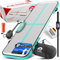 AERONE Airtrack Turnmatte Aufblasbar | Air Tracking Matte 5m [Zubehör Schultergurt Tragetasche Luftpumpe] Air Track für Turnen Gymnastik Zuhause Outdoor Pool | Mint