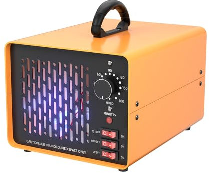 Snowtaros Ozongenerator 50,000mg/h, Ozongerät Industrieller mit 180Min Timer, Geruchsneutralisierer für 900㎡, O3 Ozon Luftreiniger für Auto Wohnung Rauch Küchengerüche Haustiergerüche