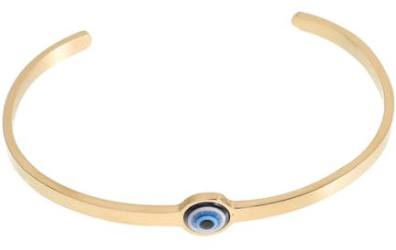 DEARMAMY Böses Auge-armband Bettelarmband Blauer Schmuck Böser Blick Armband Für Frauen Charm-armbänder Frau Armreifen Für Damen Für Damen Frauen Öffnen Stahl