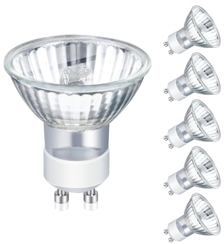 GECXGY GU10 Halogen Bulb 35W 230V Downlight Bulbs 280lm Warm White 2800K 40° Beam Angle Dimmable GU10 Halogen Spotlight Bulb- 6Pack