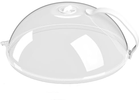 Genérico 2025 - Campana para microondas, tapa de cristal, 23 x 23 x 15 cm, tapa perfecta para microondas pequeños y grandes