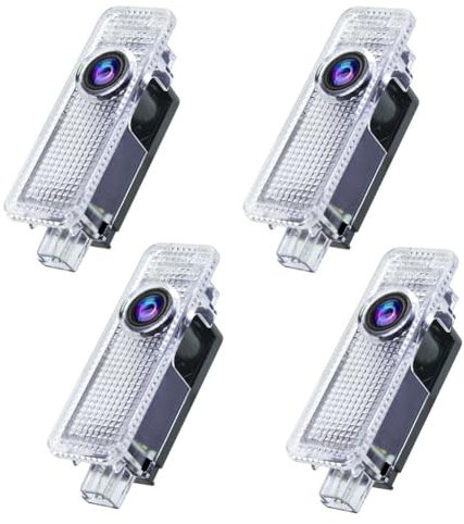 Gmili 4 Stück Autotür Projektor, LED Auto Unterbodenbeleuchtung, Türprojektoren Kompatibel Mit BMW 1 2 3 4 5 6 7 Series, X1 X2 X3 X4 X6 M GT Series, Auto Türbeleuchtung Zubehör
