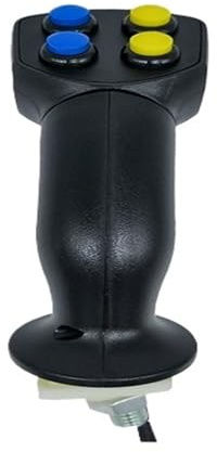 LCUVIMPEX Woher kommt die industrie? Industrieller Multi-Axis-Hall-Joystick-Griff A60 mit 4 Tasten, Schutzart IP66(A60s L4 Arm Grip Left Hand)