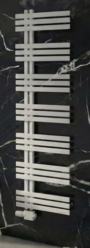 Schulte Ignis Design-Heizkörper 180 x 50 cm Weiß, 730 Watt, Pulverbeschichteter Stahl-Heizkörper für Zentralheizung, Moderner Bad- & Wohnraumheizkörper mit Wandhalterung