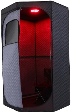 Sauna de vapor portátil de 1350 W para el hogar, sauna doméstica con vaporizador de 3 litros, calefacción ajustable de 9 niveles, para apartamentos, saunas, clubes, spas, color negro