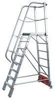 Podestleiter Vario Alu, 10 Stufen