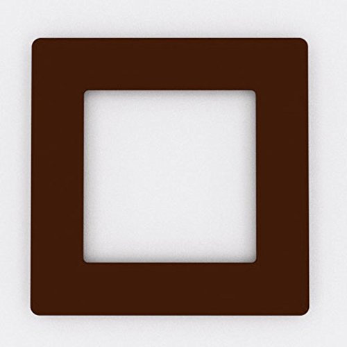 Single Light Switch Socket Coloured Acrylic Surround Finger Plate - Huge Colour Choice (Brown)