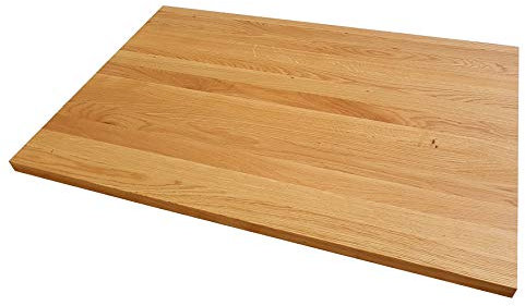 Tischplatte Holz massiv Eiche 26mm geölt/unbehandelt Esstisch Couchtisch (Holz geölt, 60 x 60)