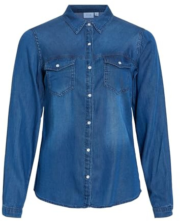 Vila Damen VIBISTA Denim Shirt/SU-NOOS 14033008 | Jeanshemd