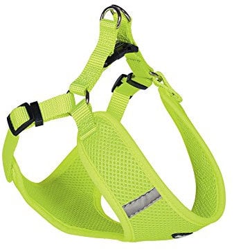 Nobby Geschirr Mesh Reflect, neon gelb B: 10mm, L: 28-33cm + 32cm, 1 Stück