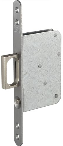 Springriegelkasten 117 x 75 x 15,5 mm, Stulp 220 x 20 mm rund, Edelstahl