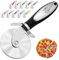 Zulay Premium Pizzaschneider – Lebensmittelqualität Edelstahl Pizzaschneider Rad – glatt rotierende Pizzaschneider mit rutschfestem ergonomischem Griff