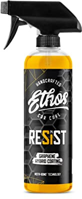 Ethos RESIST Graphene Spray Coating for Cars – Graphene Ceramic Coating Spray, Extreme Hydrophobic Protection, Gloss Enhancement, Ceramic Coating for Cars (16oz)