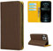 Copmob Phone Case iPhone 12/12 Pro,Flip Genuine Leather Wallet Case,[4 Slots][Magnetic closure][With Lanyard],Protective Cover Case for iPhone 12/12 Pro - Brown
