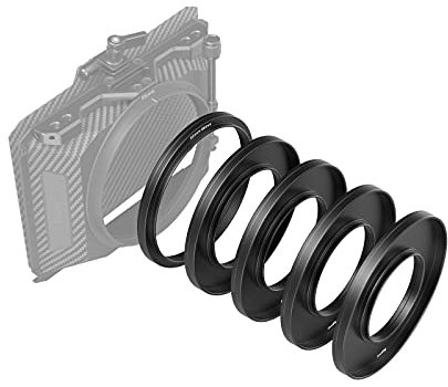 SMALLRIG Objektiv Adapterringe Kit Objektivzubehör Adapter Konverter für Matte Box 3196 & 3575 & 3680, Premium Aluminium(Φ52/55/58/62/86-95mm) - 3383