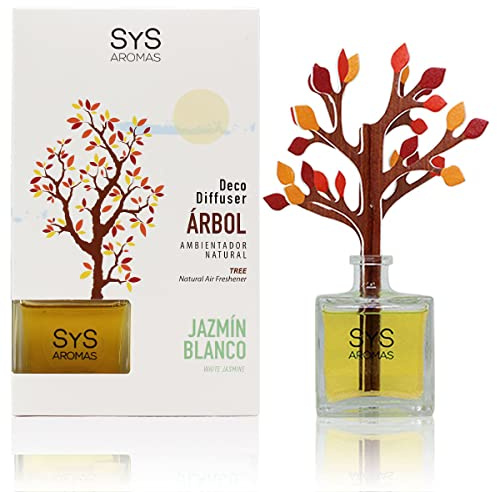 Diffuseur au Jasmin Blanc, Arbre décoratif - 90 ML - SYS Aromas