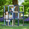 Quadro Kletterpyramide Home – Modulares Klettergerüst für Kinder, Ab 12 Monaten, 16 Modelle, Indoor & Outdoor, 237 Teile, TÜV-Zertifiziert Petrol
