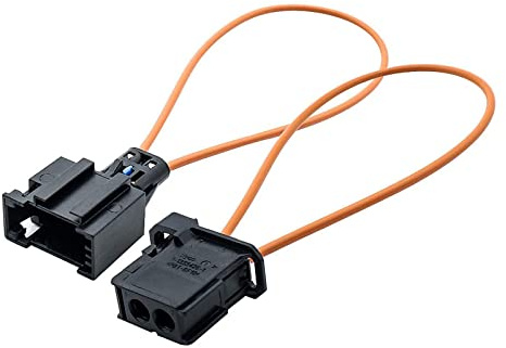 Xfaiz Most Fiber Optic Loop, Pack of 2 Universal Optical Female & Male Adapter Connector Loop Bypass Cable for Radio and Audio Mercedes BMW VW Audi Porsche SOS FIX(13.5cm/5.3in)